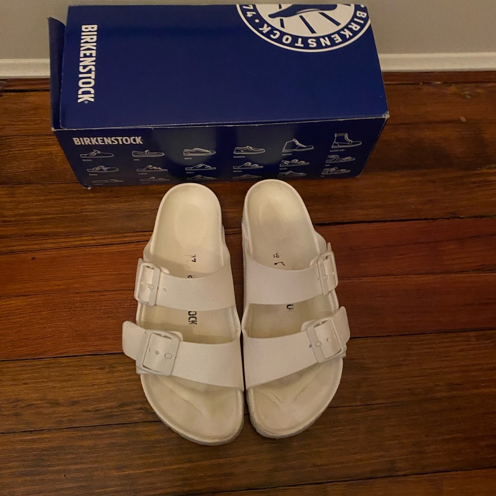 Birkenstock Classic White Slides